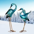thumbnail image 1 of Garden Crane Statues for Outdoor Blue Heron Metal Birds Yard Art Ornaments for Backyard Pond Patio Porch Outside Decorations, 1 of 9