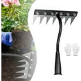 thumbnail image 1 of Garden Cultivator Rake, Multi-tine Carbon Steel Garden Cultivator Rake, 2025 Iron Weeding Rakes 2.0 For Yard Lawn, 5/6/7/8 Teeth Carbon Steel, Heavy-Duty Hand Weeder Puller, 1 of 7