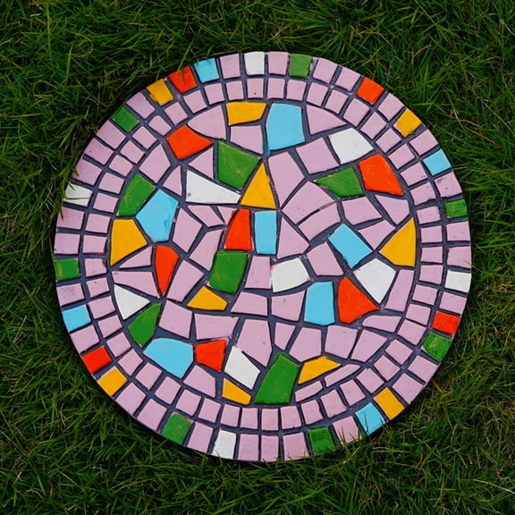 Courtyard Lawn Mosaic-Style Decorative Stepping Stone Slabs
