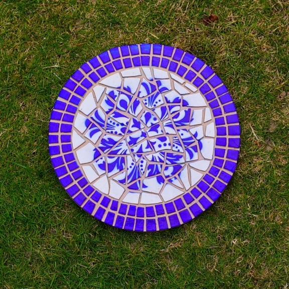 Garden Dcor Mosaic Outdoor Decorative Stepping StoneChinese blue and white porcelain board