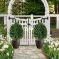 thumbnail image 1 of Garden Decor Artificial Boxwood Topiary Ball Bush With Ground Spike For Indoor Outdoor Patio Yard And Easter Decorations Outdoors Spring Decor, 1 of 6