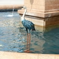 thumbnail image 1 of Garden Decor Blue Heron Sculptures & Statues Decor, 24IN Coastal Metal Cranes Decoy for Outdoor Outside Yard Art Patio Pond Pool Lawn Decorations,Housewarming Gift, 1 of 10