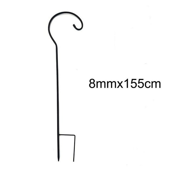 Garden Decor Hanging Hook Birdbath Support 8Mm*115Cm Versatile Usage Easy Installation Functional Outdoor Space