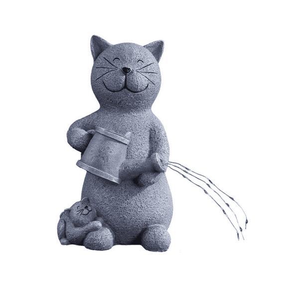 Garden Decoration Cat Figurine With LED Lights, Solar Garden Statues, Outside Decor For Yard Patio Lawns Ornament, Gardening Gifts For Women, Mom Garden Statue