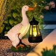 thumbnail image 1 of Garden Decoration Solar Lights for Outdoor Weatherproof, Resin Decorative Garden Duck Figures, Warm IP65 Solar Lantern for Outdoor Garden Hanging, LED Lantern Solar Balcony Decoration, for Outdoor, 1 of 6