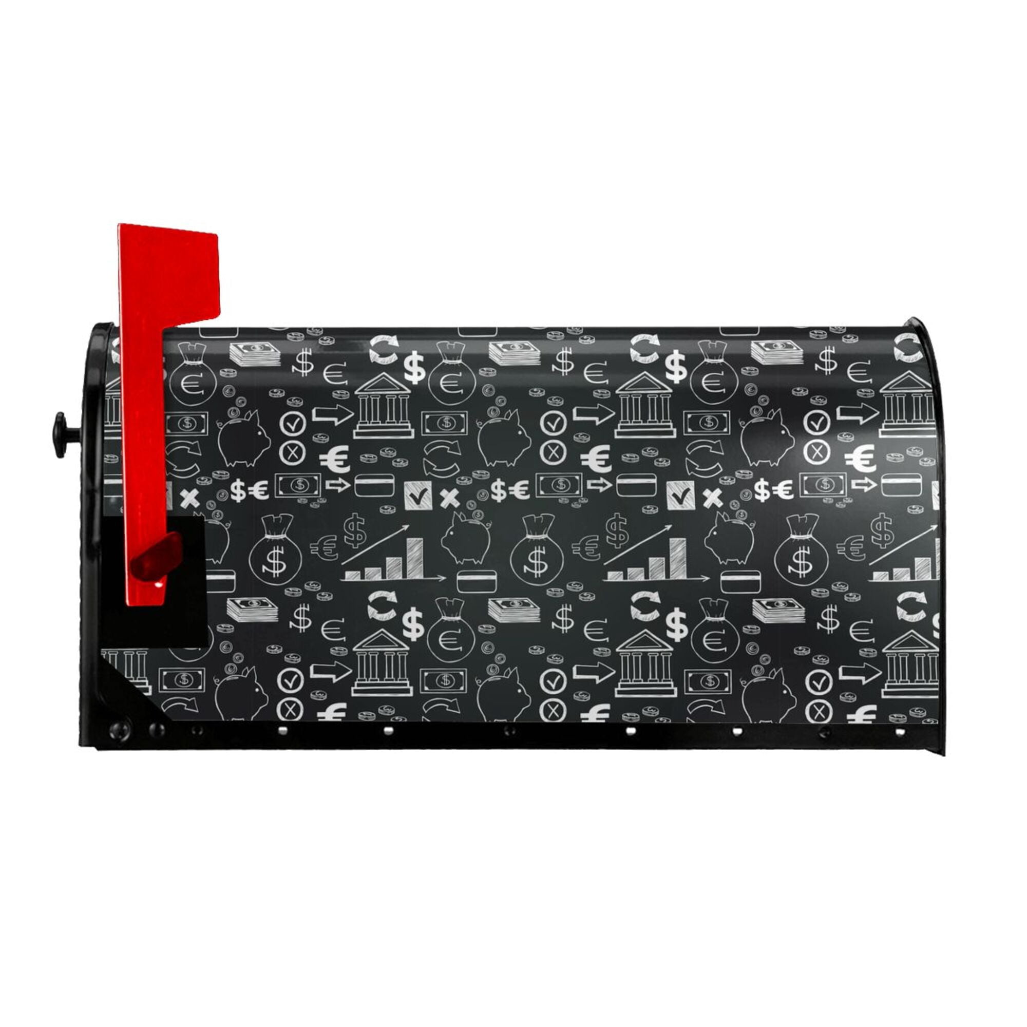 Mailbox Post Wraps Garden Decoration Symbol Background Mailbox Covers Magnetic Retro ...