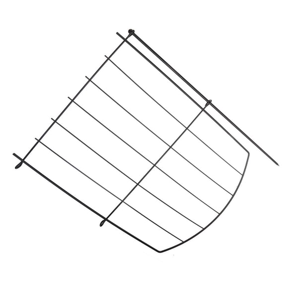 Black Garden Picket Fence Decorative Panels Rustproof Border Edging for Grass Lawns Flower Beds Garden Outdoor