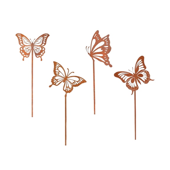 Garden Decorative Metal Sign Proof Material 4 In Pack Suitable For Outdoor Proof Metal Material Suitable For Use In Gardens Fences Patios Balconies And