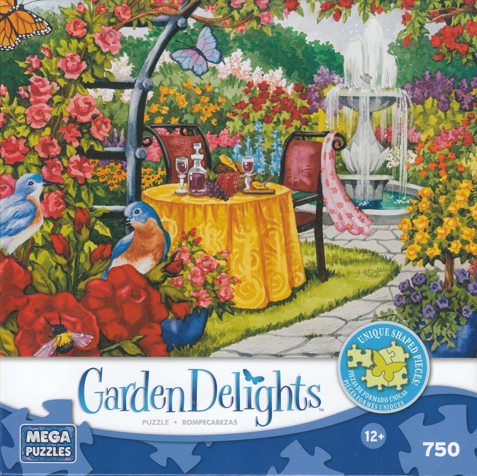 Garden Delights Romantic Rose Garden 750 Piece Puzzle