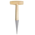 thumbnail image 1 of Garden Dibber Bulb Planter Tool - 11" Stainless Steel Dibber with Wood Handle for Transplanting, Sowing Seeds, Planting Flowers, Vegetables & Seedlings, 1 of 6
