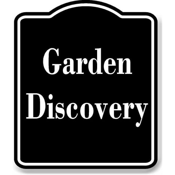 Garden Discovery BLACK Aluminum Composite Sign 20''x24''