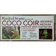 Garden Dreams by Luster Leaf Coco Coir Growing Medium Brick, 1.4#