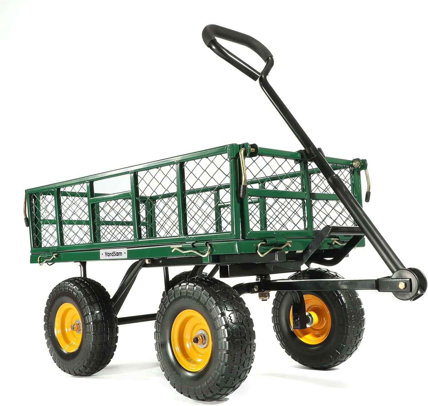 Garden Dump Cart, 400 lbs Utility Garden Wagons with FlatFree Tires