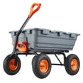 thumbnail image 1 of Garden Dump Cart with 900lb Capacity, Heavy Duty Yard Dump with 180° Rotating Handle and 10" No-Flat Tires, Garden Carts and Wagons, 1 of 7