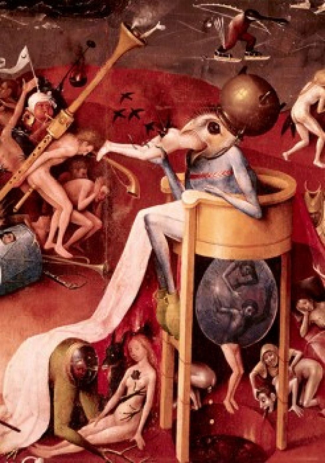 Garden Of Earthly Delights - Detail #10 c1505 Hieronymus Bosch (ca1450-1516 Netherlandish) Museo del Prado Madrid Spain Canvas Art - Hieronymus Bosch (18 x 24)