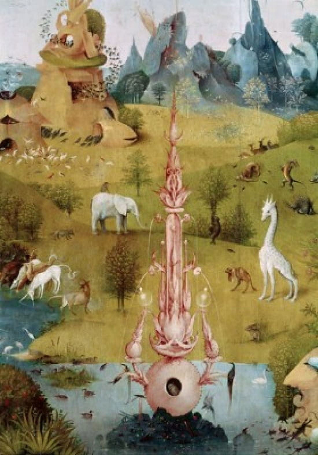 Garden Of Earthly Delights - Detail #2 C1505 Hieronymus Bosch (ca1450-1516 Netherlandish) Museo del Prado Madrid Spain Canvas Art - Hieronymus Bosch (18 x 24)