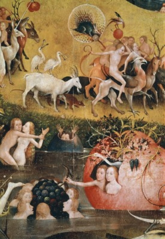 Garden Of Earthly Delights - Detail #5 c1505 Hieronymus Bosch (ca1450-1516 Netherlandish) Museo del Prado Madrid Spain Canvas Art - Hieronymus Bosch (18 x 24)