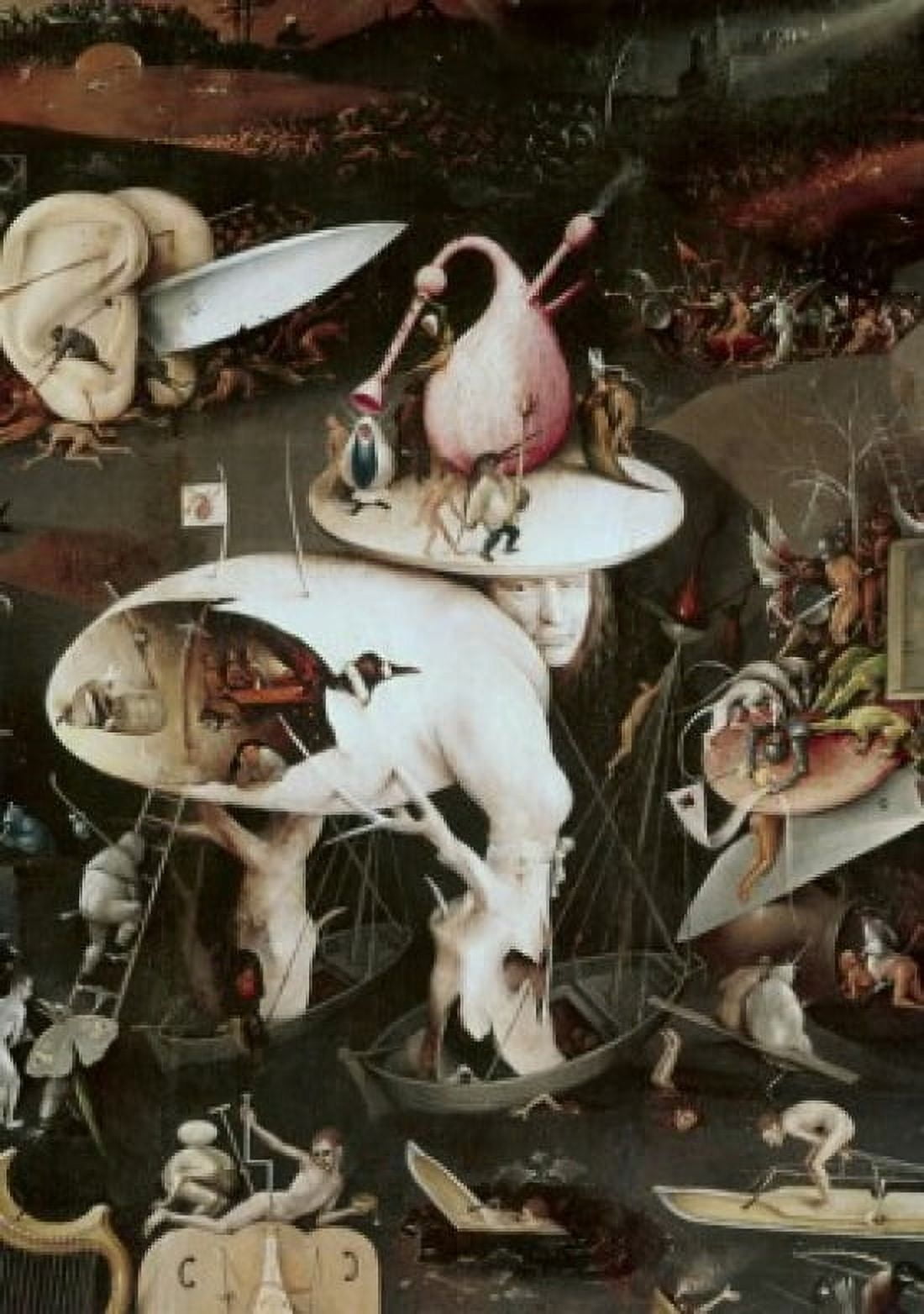 Garden Of Earthly Delights - Detail #8 c1505 Hieronymus Bosch (ca1450-1516 Netherlandish) Museo del Prado Madrid Spain Canvas Art - Hieronymus Bosch (18 x 24)