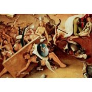 Garden Of Earthly Delights - Detail #9 C1505 Hieronymus Bosch ca1450-1516 Netherlandish Museo del Prado Madrid Spain Canvas Art - Hieronymus Bosch 24 x 36