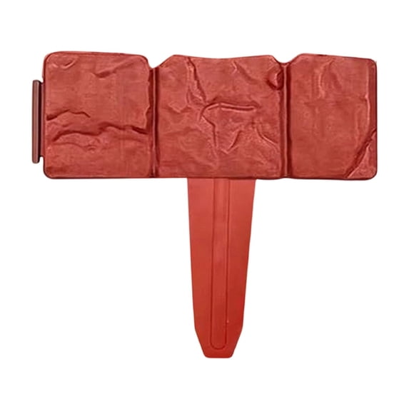 Garden Edging Border 40 Piece Faux Stone Red No DigforLawnandFlower Beds