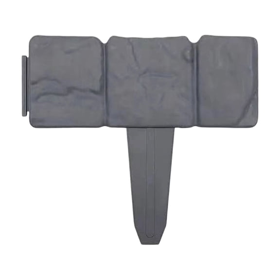 Garden Edging Border, Gray Faux Stone Plastic, 40 Piece Pack, No DigforLawnandYards