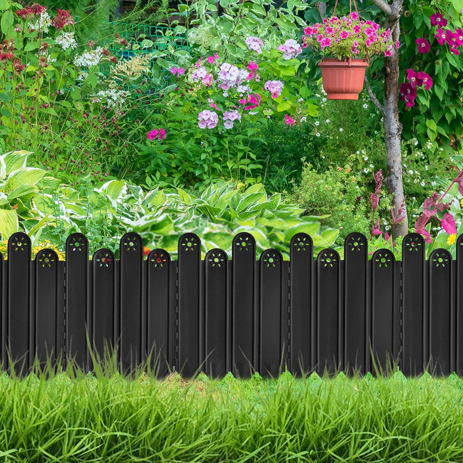 Black Flower Bed Edging