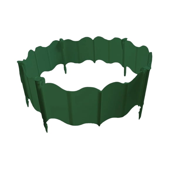 Garden Edging Fence, Lawn Border Edging, Plastic Edging for Landscaping, Landscape Stakes, 20Pcs 6X6X0.5 Inch No-Dig Scalloped Outdoor Garden Border Set with 10Pcs Durable Ground