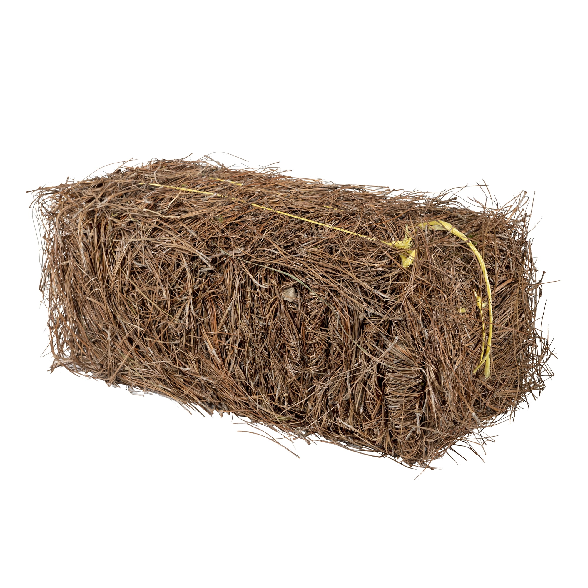 Garden Elements Long Leaf Pine Straw Bale for Mulch, Soil Amendment and
