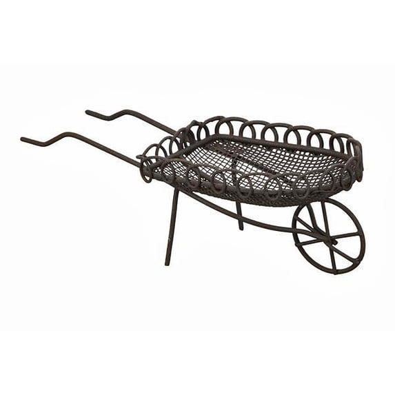 Garden Fantasy Miniature Wire Wheelbarrow - By Ganz