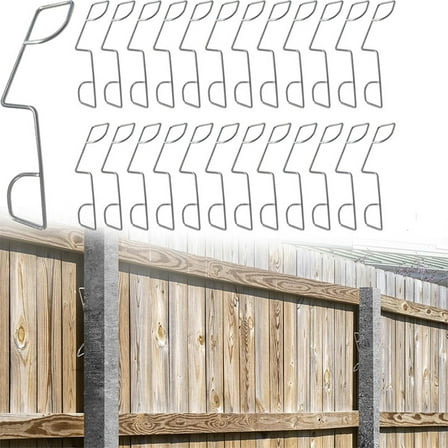 Garden Fence Anti-Vibration Tool 25Pc, Fence Panel Clips 25Pieces Fence Clips for Panels Stainless Fencepanel Wedges Fencepanel Grips Clipsfor Stop Garden Post Tightening Tool, Fence Panel Clips