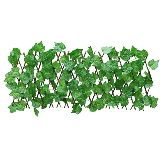 Garden Fence, Artificial Green Leaves Fence, Artificial Hedges Fence and Faux Leaf Decoration for Balcony Patio Outdoor Decor, Garden Decor
