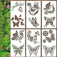Garden Fence Large Flower Stencils DIY Decoration 2024 New Giant Reusable Floral Stencil For