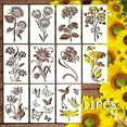 thumbnail image 1 of Garden Fence Large Flower Stencils - DIY Large Flower Stencils for Wood Fence, Fence Stencils for Painting on Wood, Giant Reusable Floral Pattern Wall Stencil Yard Spray Paint Crafts Stencils, 1 of 5