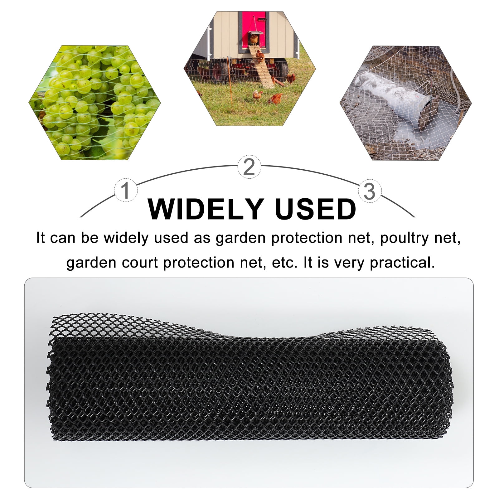Garden Fence Mesh 1 Roll Plastic Garden Fence Mesh Hexagonal Plastic