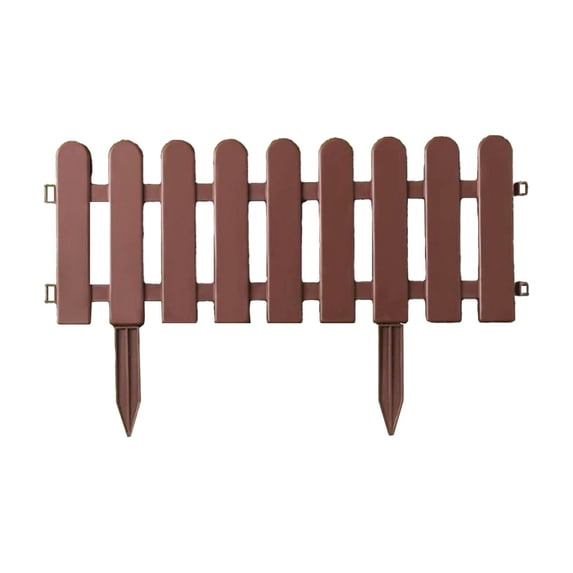 Garden Fence, Small Mini Fence for Yard Border, Decorative Lawn Edging for Flower Beds, Home Patio Enclosure, Low Profile Landscape Barrier for Pathways