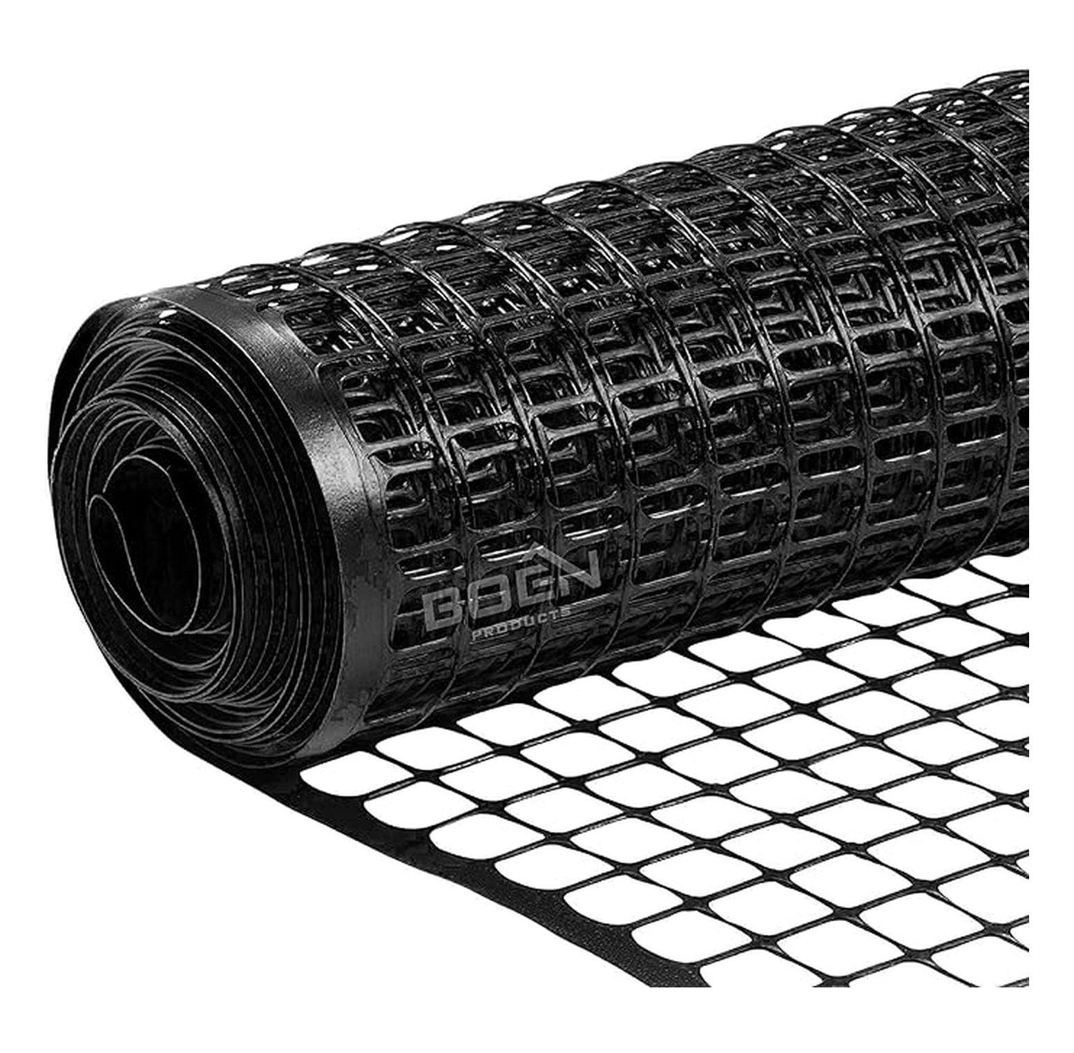 Garden Fence Temporary Barrier Outdoor Fence for Dog, Rabbit or Deer, Garden Netting Plastic Mesh Plant Protection (4' x 75', Black)