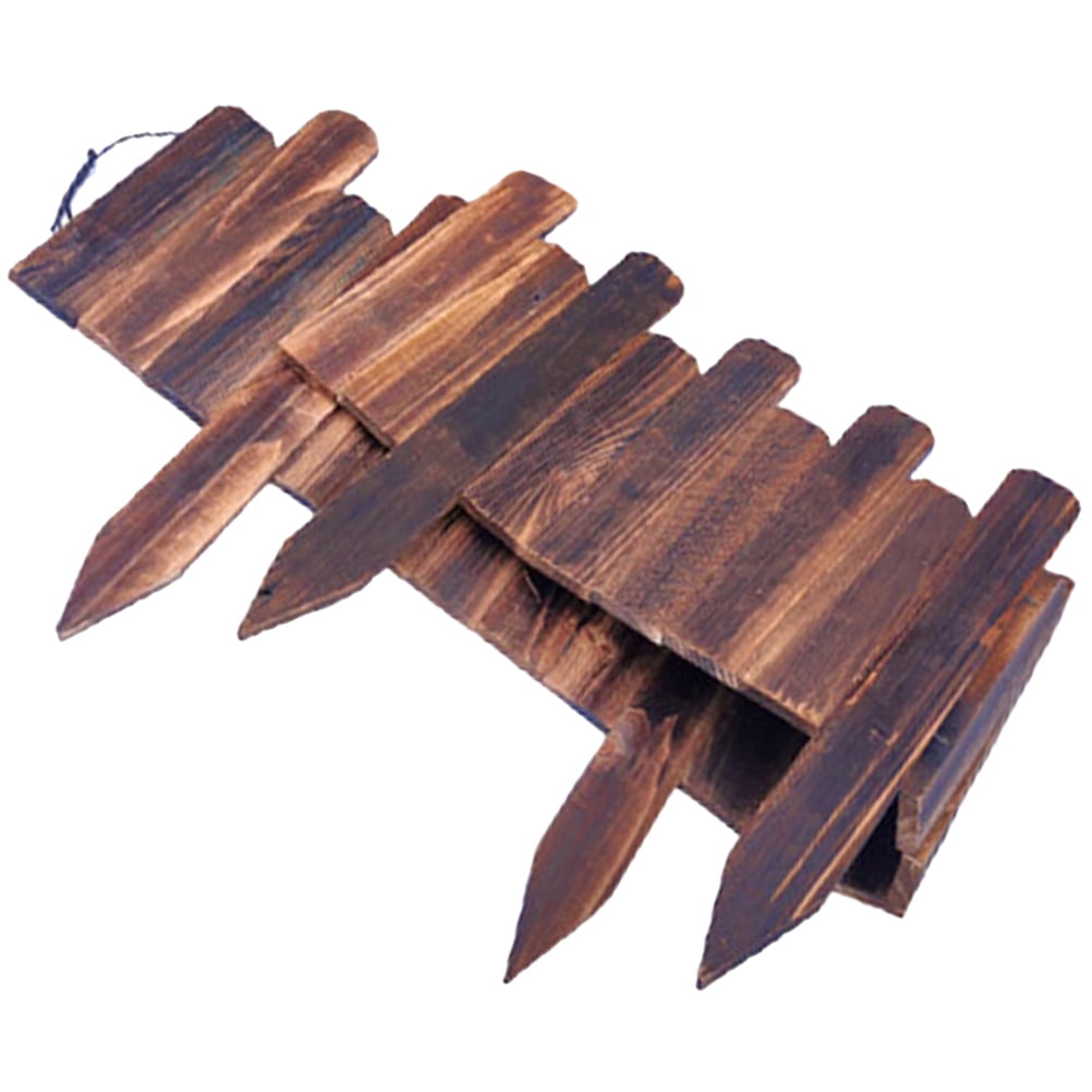 Garden Fence Wooden Edging Border Lawn Plant Wooden Border Simulation