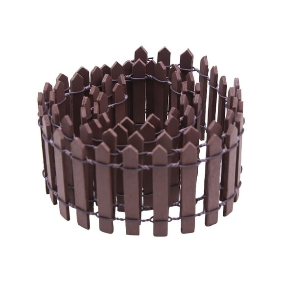 Garden Fence under $5! Yannianjz Miniature Garden Fence, 5x90cm Wooden Decor for Dollhouse, Succulents Display, and Landscape Scenes
