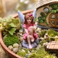 thumbnail image 1 of Garden Figurines Miniature Resin Fairies Statues Ornaments for Garden Terrarium Pot Yard Decor Indoor Outdoor Home Party Gift Fairy Garden Decor, 1 of 7