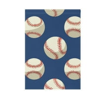 Garden Flag 12"x18" Baseball on Blue Double-Sided Yard Flags for Outside Outdoor All Seasonal Decoration