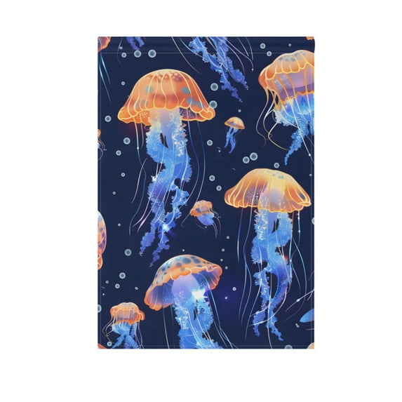 Garden Flag 12"x18" Beautiful Jellyfishes Double-Sided Yard Flags for Outside Outdoor All Seasonal Decoration