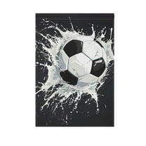 Garden Flag 12"x18" Soccer Ball Double-Sided Yard Flags for Outside Outdoor All Seasonal Decoration
