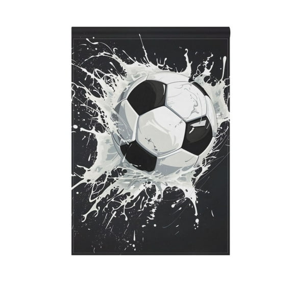 Garden Flag 12"x18" Soccer Ball Double-Sided Yard Flags for Outside Outdoor All Seasonal Decoration
