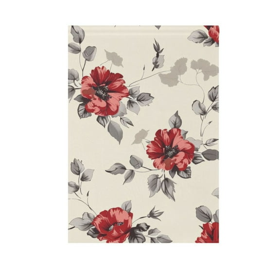 Garden Flag 12"x18" Watercolor Floral Flower Double-Sided Yard Flags for Outside Outdoor All Seasonal Decoration