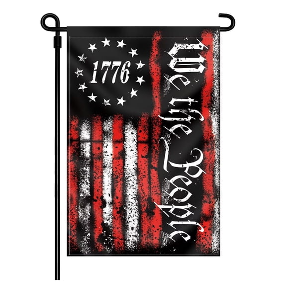 Garden Flag, 12X18 In, 1776 We The People, Yard Flag, Outdoor Yard Decor, Anniversary Decorations, Lawn and Garden, 1 Pc