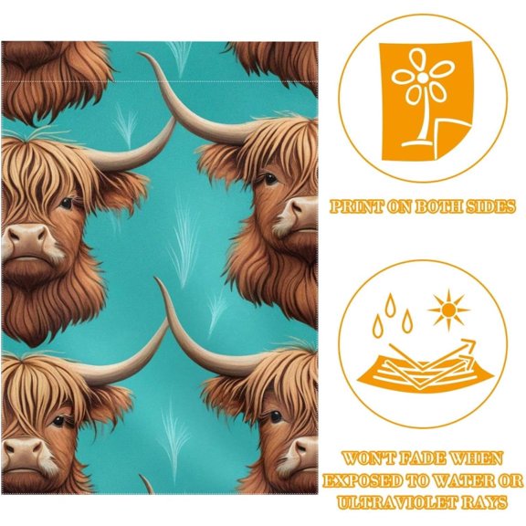 Garden Flag 12x18 Inch Double Sided for Outside Yard Porch Lawn Seasonal Autumn Winter Holiday Decoration