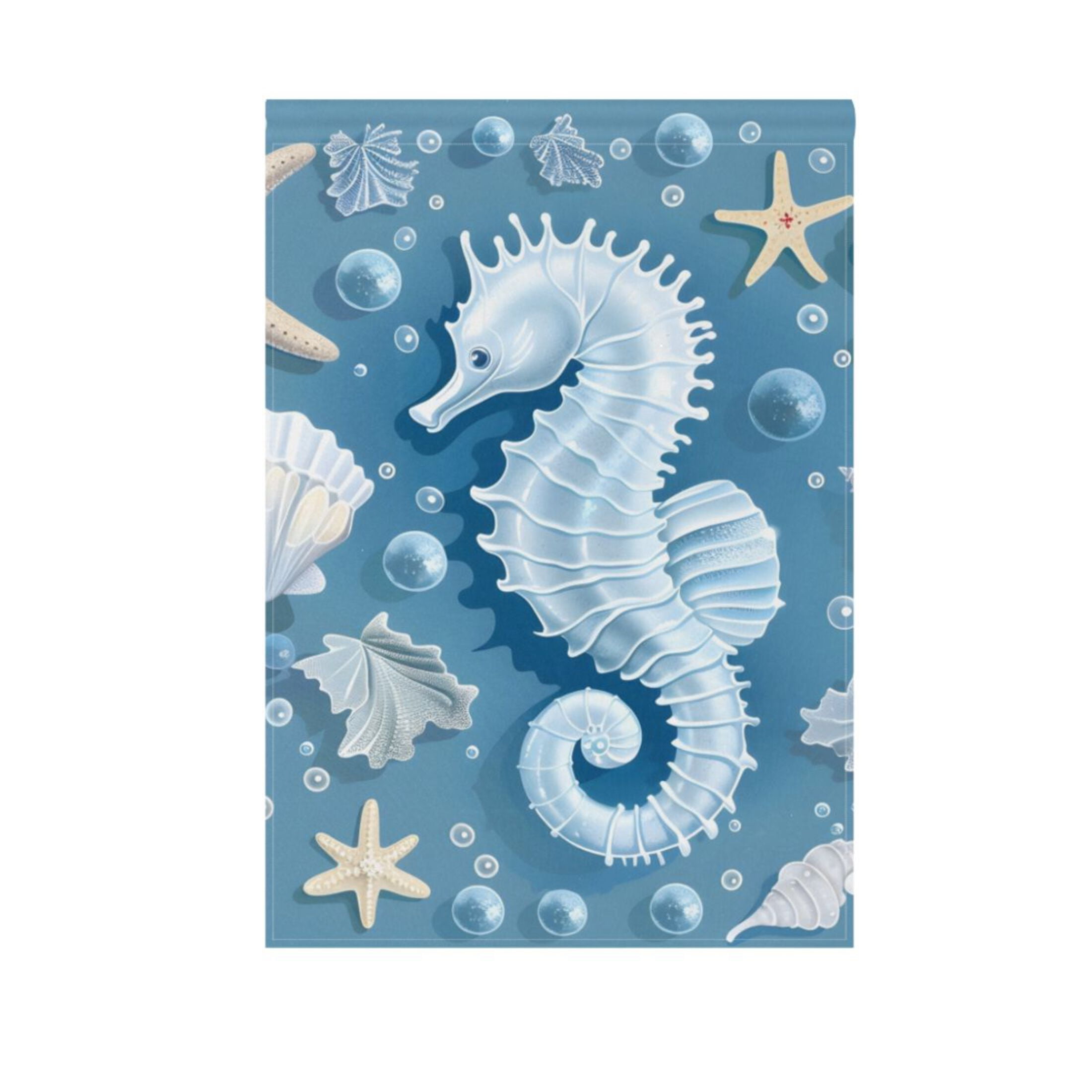 Garden Flag 28"x40" Seahorse Shell Starfish Double-Sided Yard Flags for ...