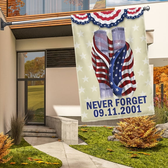 Garden Flag 911 Patriot Day Never Forget September 11, Memorial, 12x18 POLE NOT INCLUDED