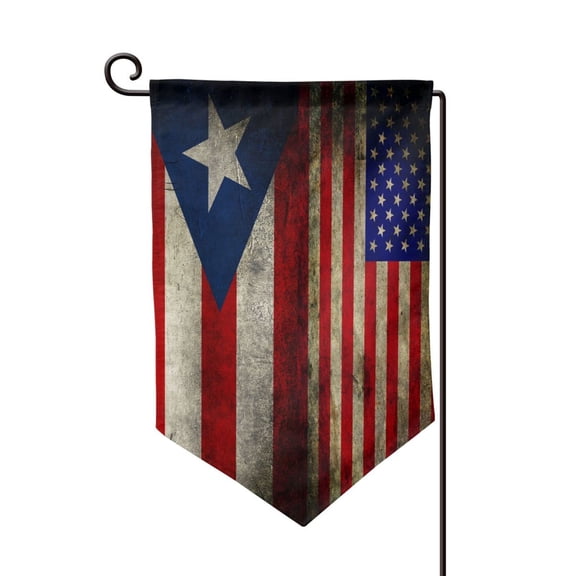 Garden Flag America Puerto-Rico-Flag Double Sided Small Yard Holiday Garden Flag for Outside Decor 12.5x18 Inch Sharp Corner