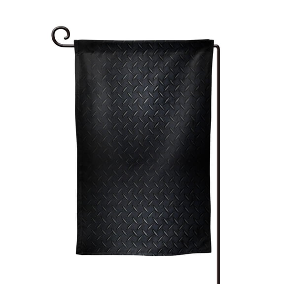 Garden Flag Black Steel Double Sided Small Yard Holiday Garden Flag for Outside Decor 12.5x18 Inch Square